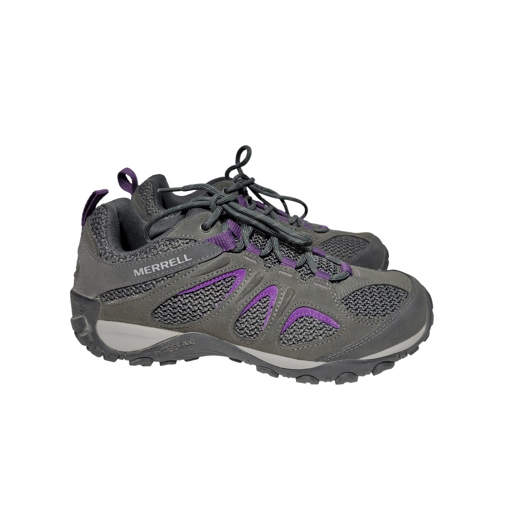 Merrell Hiking Shoe Women 8.5 Yokota 2 Low Top Trail Sneakers Gray Purple J85904